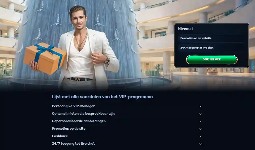 VIP Status bij Millioner Casino 